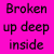 A static image with a bright pink background displaying lyrics and a central photo of a woman singing into a microphone, surrounded by gray space on the right.