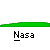 Pixelated animation of an explosion sequence with a pen and the word 'Nasa' repeated below each frame on a gray background.