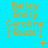 A static image with a bright blue background displays repeated orange text reading "Bailey Emily Caroline [:Buds:]" in three , each containing three identical text blocks