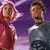 Animated pixel art featuring two characters in a purple background, with text reading "omg jacob black is part shark too?" and a shirtless figure on light blue.