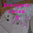 Pixelated image of a light gray bunny with pink accents and black eyes, overlaid with bright pink text reading "Everyone Loves A Pink Bunny!".
