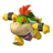 Pixelated character with green shell, red spiked crown, yellow limbs, and dark blue wristbands in a walking pose against white background.