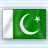 Static pixelated image of a flag with green field, white crescent moon, and five-pointed star on right side.