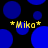 *Miko* text in yellow with star symbols appears over a black background filled with blue circles of varying sizes.