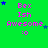 Green background with pink text reading 'Bex Ish Awesome :o' and blue stars scattered around, with slight variations in star positions across frames.