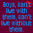 Pixelated blue text on dark purple background with red heart symbol replacing 'e' in 'can't' on left side of split view.