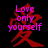 Red kanji character with pink text overlays on black background, two distinct textual phrases visible across frames.