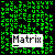 identical static images showing the word "Matrix" on a black background with green digital rain