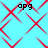 A light blue background with red geometric patterns and black text 'opg' in four corners.