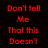 Red text on black background with a character holding a sign, displaying lyrics and partial phrase.