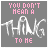 Two side-by-side animated frames of a pixelated buddy icon with pink and white text on gray background, showing frame-to-frame changes in the word 'MEAN'
