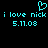 A static pixel art image with cyan text and symbols on a black background, displaying repeated phrases and dates.