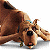 A pixelated contact sheet showing two frames of an animated Scooby-Doo character on the left and green text logo on a dark background on the right.