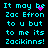 Pixelated cyan text on black background with animated pink pixel clusters near 'be' and 'may be' in four repeated lines of text.