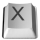 Two pixelated grayscale icons with dark X symbols on light backgrounds, side-by-side in a