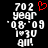Pixelated text displays '702 year '08-'09 1:30 am!' with a red heart symbol above the number on black background.