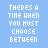 A static image with a light blue background displays repeated text 'THERES A TIME WHEN YOU MUST CHOOSE BETWEEN' in white and varying shades of blue, transitioning to 'BEST FRIENDS AND', 'EES FRIENDS AND', 'FRIENDS', and 'BOY FRIENDS'.