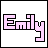 Pixelated text 'Emily' in pink gradient with black outline on white background, displayed across multiple