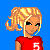Pixel art contact sheet showing a female character in sports attire holding a field hockey stick with text "Field Hockey" on the right side.