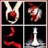A pixelated animated icon featuring a noose, blood splatter, chess piece, and text reading 'Yes I'm 50% of Chaps twilight people' on a black background.