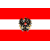 Static 50x50 pixel icon featuring a red and white striped background with a central black-and-gold emblem resembling an eagle or heraldic symbol, displayed on a gray backdrop.