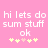 Pixelated text on pink background with yellow and pink star-like symbols, showing animation change in star symbols.