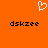 Pixelated white heart symbol above two identical black text strings on solid orange background.
