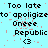 Pixelated text and symbols on a light blue background with red noise, showing variations in spelling and character count across repeated sections.