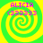 Four identical pixelated spiral icons with green and yellow stripes, each displaying 'ALICIA' in pink text above '(3333)' on a bright background.