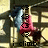 Pixelated image of a character in pink attire holding a sword-like object, with text 'i climb' at the bottom.