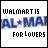 nine displaying variations of 'WALMART IS FOR LOVERS' text with pixelated lettering and blue background elements