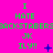 A bright pink background displays repeated green text and blue symbols in a pattern with animated changes to the symbols' shapes