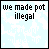 light blue with black text and borders, each containing a statement about legal consequences
