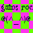 Pixelated green and pink checkered background with repeated text and symbols in dark blue.