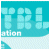Pixelated turquoise and white icon with partial text 'ation' visible, featuring a checkered pattern background.
