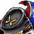 Animated skeletal figure with a hat, crossed bones, and red-and-blue fabric elements.