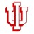 Red stylized double-U logo with white negative space on a transparent background, rendered in pixelated style with anti-aliased edges and slight color bleeding.