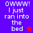 Pixelated text on colored backgrounds with star symbols, showing two variations of a phrase.
