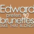 six showing a couple in various poses with text reading "Edward prefers brunettes" on an orange background