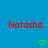 Blue background with red pixelated text 'Natosha' on left and right, two green heart symbols below center.