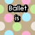 Pixelated text fragments on a polka-dot background with no visible animation changes.