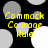 Yellow text reading 'Commack Courage Rule' appears over a black background with gray and white circular shapes, some of which change position across frames.