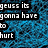 Pixelated text fragments on colored backgrounds with a gray on the right