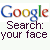 Google logo with multicolored letters above text reading 'Search: your face' in dark purple, followed by red text 'Did you Mean:' and blue text 'Ugly?' on a white background.