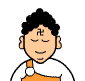 A cartoon character with black hair and closed eyes wears a gray shirt over an orange garment, transitioning through multiple expressions and fiery aura effects.