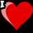A pixelated icon with a red heart, 'I' text, and 'Joey!' text over purple smoke on black background; adjacent shows 'Love' in stylized font on dotted white background