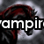 A pixelated image with a dark, blurred background featuring red and black curved shapes. White text reads "vampiricraver" across the top and "101" in the lower left.