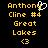 Yellow pixelated text on black background with a white heart cursor hovering over 'Anthony' in the left