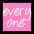 Four pink square with white text arranged in a , each displaying distinct phrases