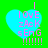 Four identical pixelated heart-shaped icons with pink text over a bright green background, each displaying 'I LOVE zAcK sEnG !!!!!!!' in stacked lines.